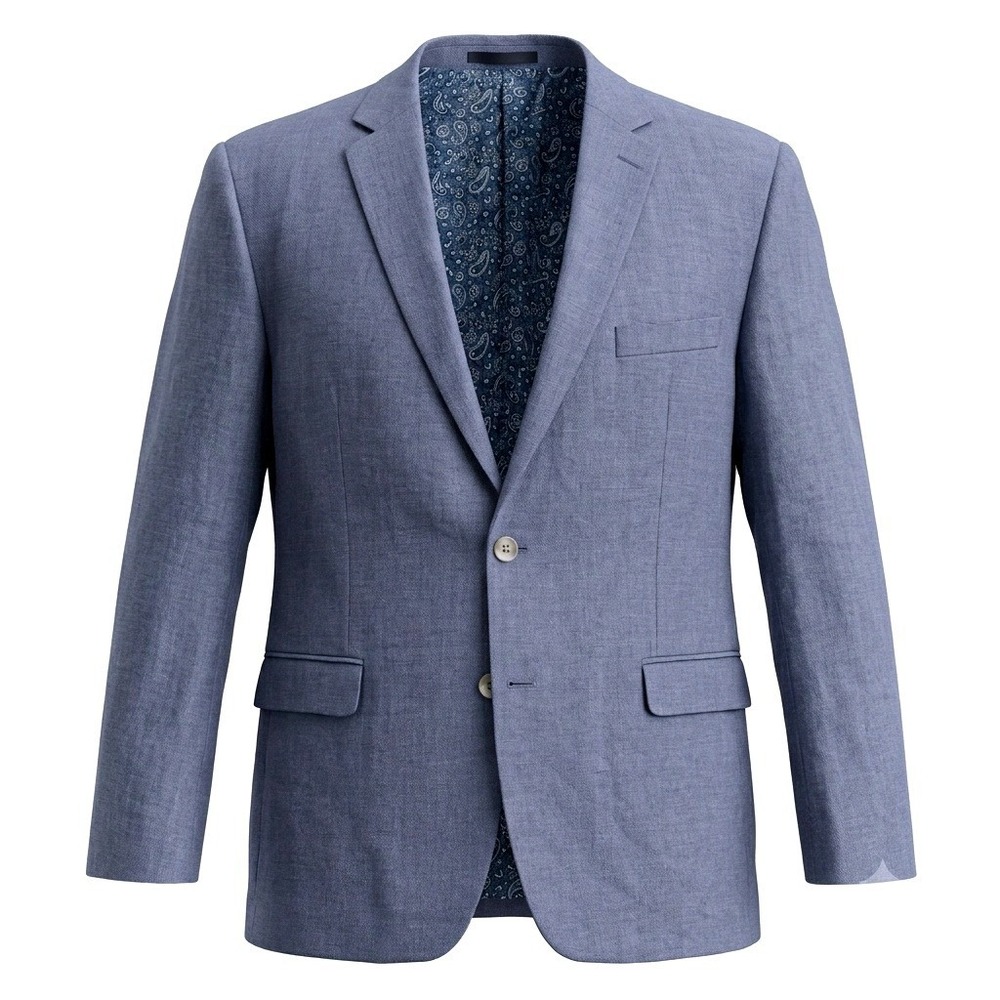 Lauren Ralph Lauren Mens 46R Blue 100% Linen 2-Button Paisley Lined Blazer
Sport
